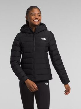 The North Face Aconcagua Hooded Puffer Jacket in Black, Women’s size Medium